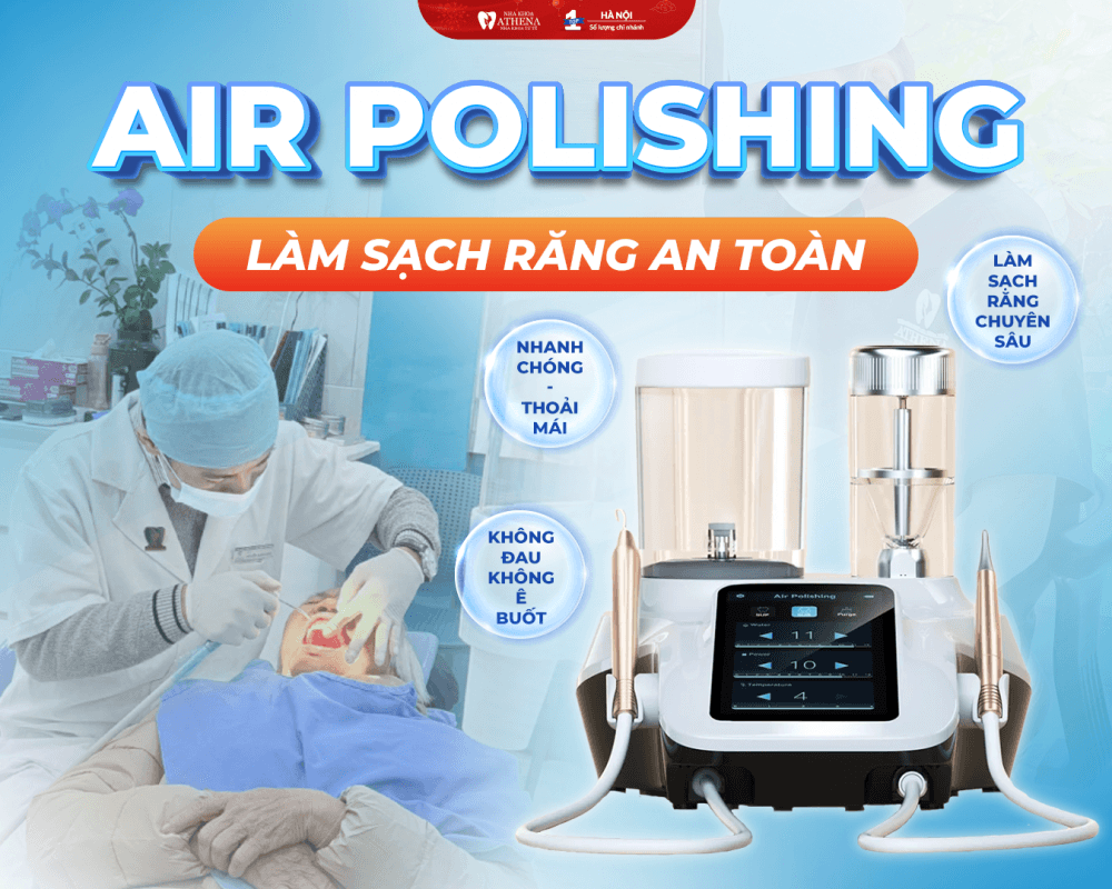 LÀM SẠCH RĂNG CHUYÊN SÂU BẰNG THỔI MUỐI KHOÁNG: QUY TRÌNH VÀ ƯU ĐIỂM VƯỢT TRỘI